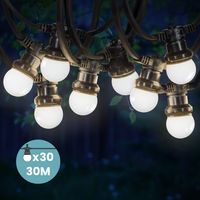 Kit Guirlande Guinguette 30m IP 65 Blanche