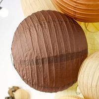 Lot de 12 Boules Japonaises Chocolat 40 cm