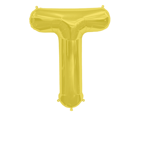 Ballon Lettre T Or 90 cm