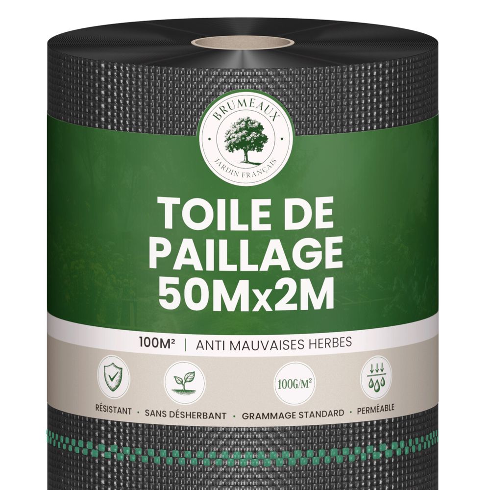 Toile de Paillage 2x50M 100g/m²