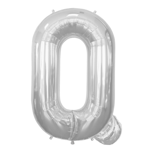 Ballon Lettre Q Argent 90 cm