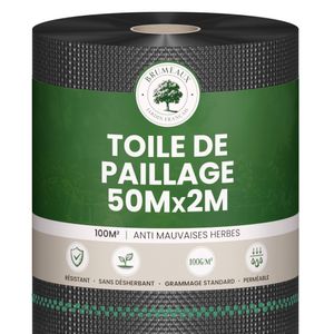 Toile de Paillage 2x50M 100g/m²