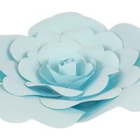 Fleur En Papier Rose Turquoise 30 cm