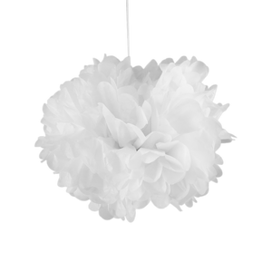 Pompons Blanc 30cm x2