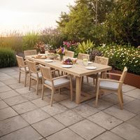 Table de Jardin Elise Bois Acacia Effet Teck - 8 Places