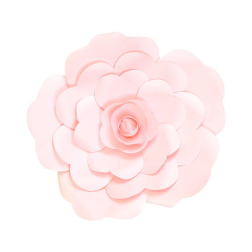 Fleur En Papier Rose Rose Pâle 30 cm