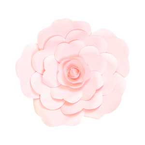 Fleur En Papier Rose Rose Pâle 30 cm