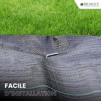 Lot Toile de Paillage 50M 65g/m² + 100 Sardines de Fixation