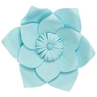 Fleur En Papier Clématite Turquoise 30 cm