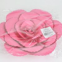 Fleur En Papier Rose Ancienne Fuchsia 30 cm