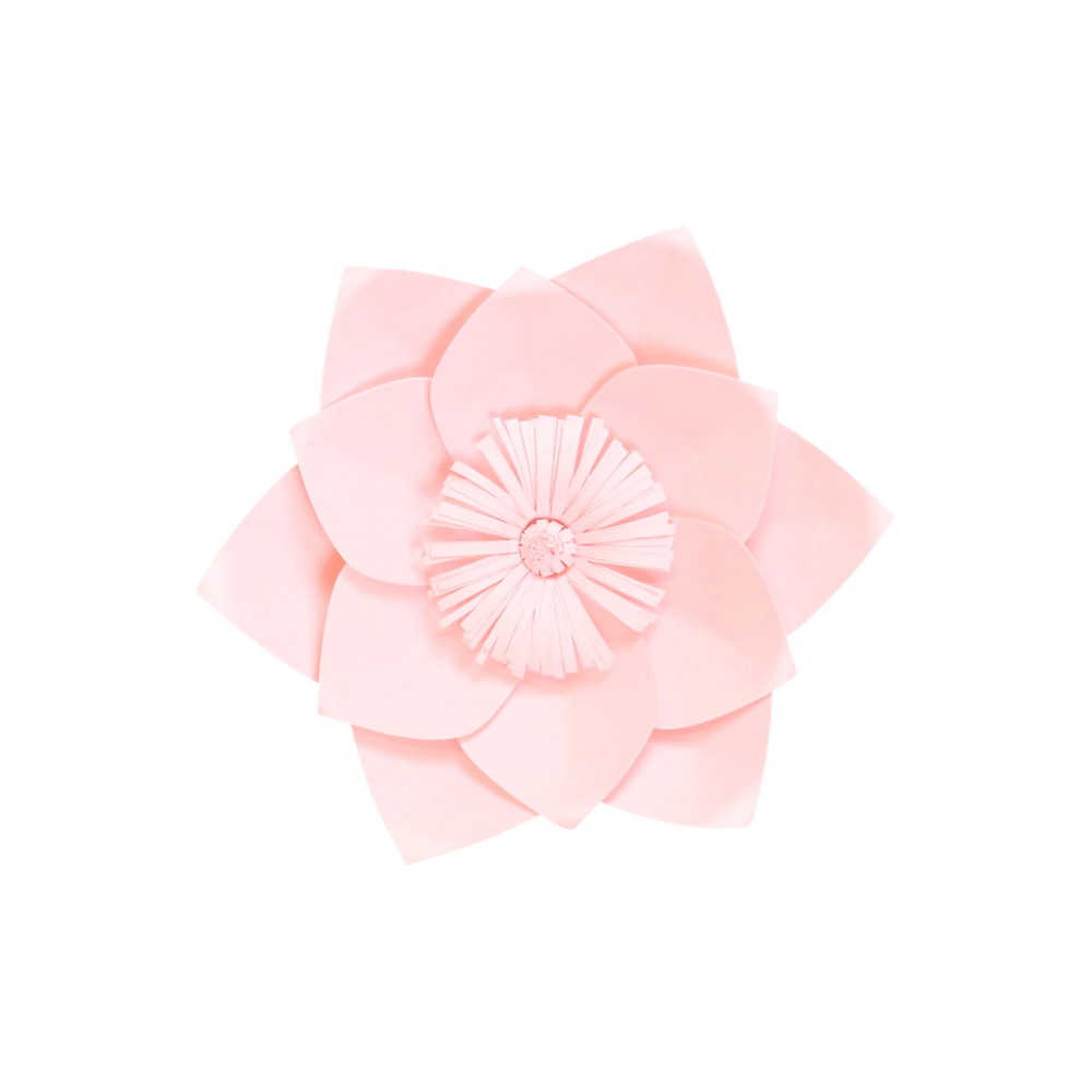 Fleur En Papier Clématite Rose Pâle 20 cm