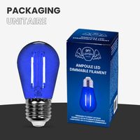 Lot de 10 Ampoules Guirlande Guinguette Led E27 bleu