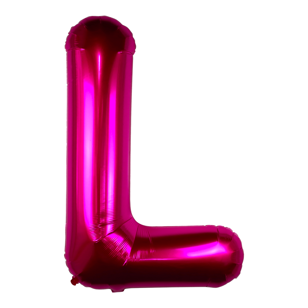 Ballon Lettre L Fuchsia 90 cm