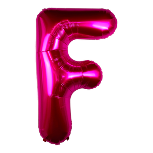 Ballon Lettre F Fuchsia 90 cm