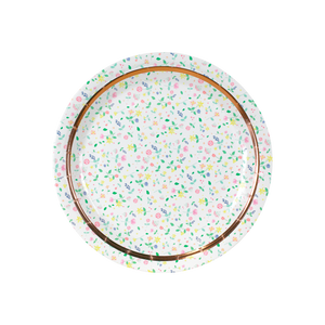 Assiettes Carton Fleuri x8