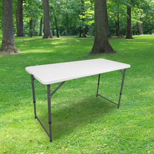 Table Pliante 120x60 cm Blanc