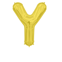 Ballon Lettre Y Or 90 cm