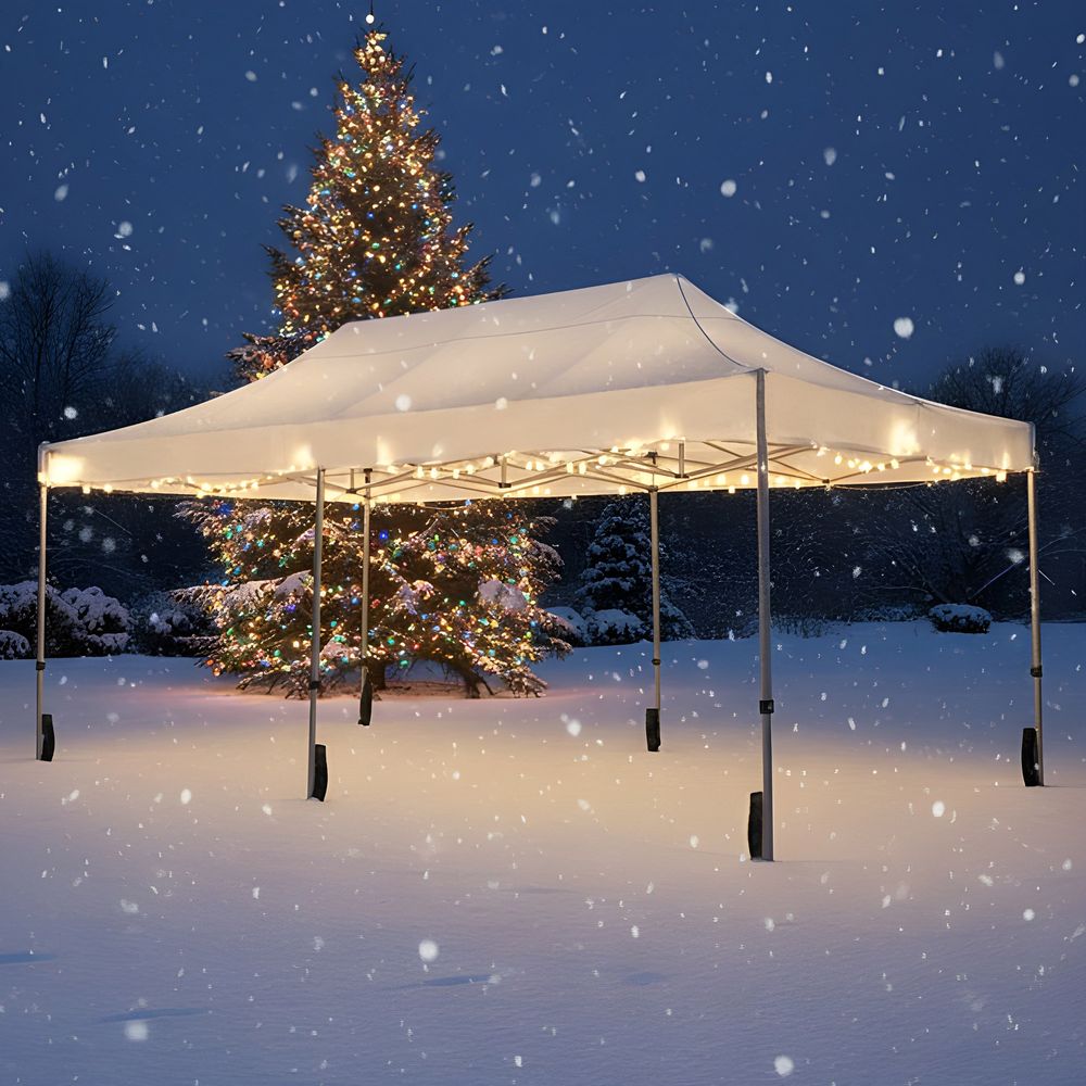 Barnum Pliant 3x6m imperméable 320g/m2 Blanc