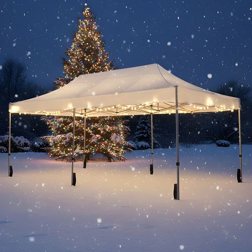 Barnum Pliant 3x6m imperméable 320g/m2 Blanc