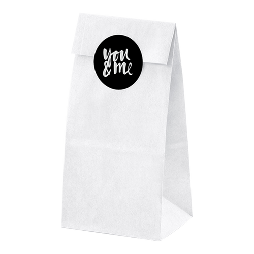 Sachet Papier Blanc x6 + étiquettes variées