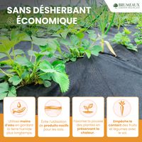 Feutre géotextile non tissé de 50m² Épaisseur 150g/m²