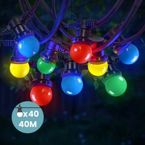 Kit Guirlande Guinguette 40m IP 65 Multicolore