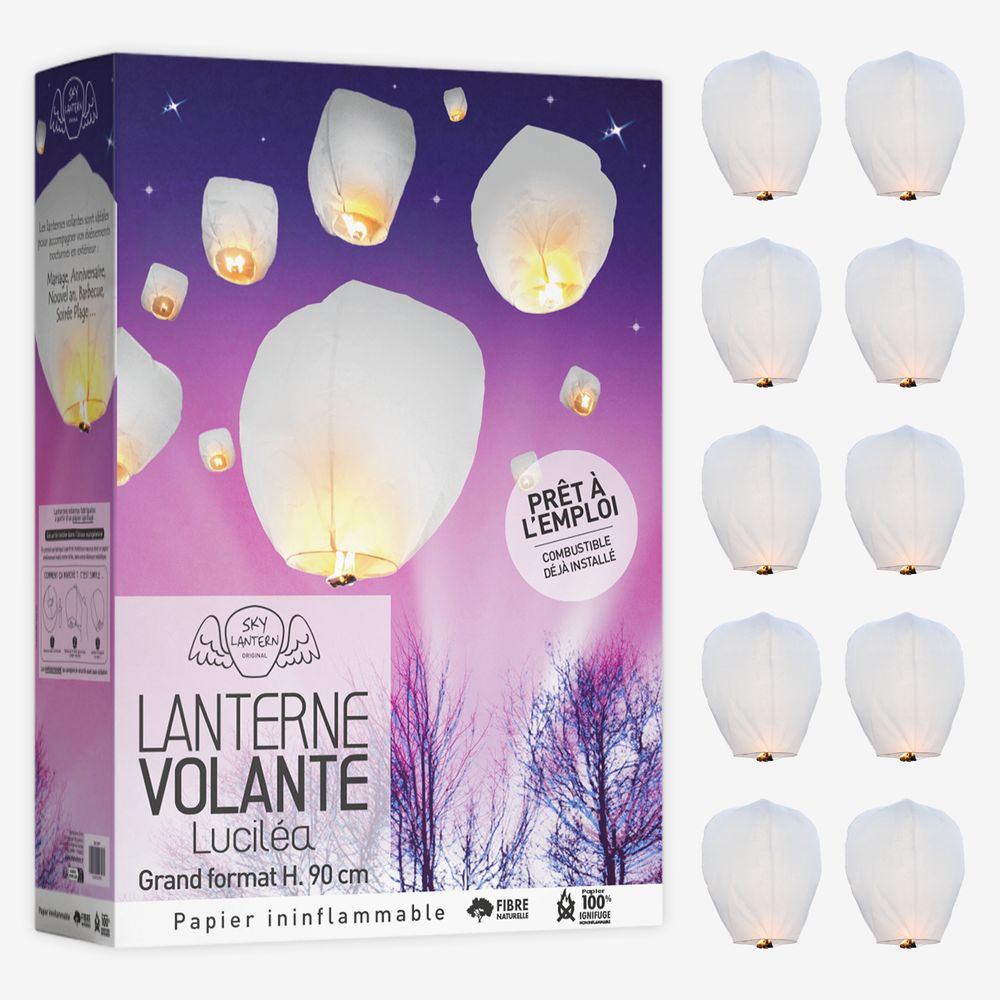 Lanterne Volante 100 Biod gradable SkyLantern fr