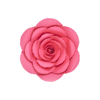 Fleur En Papier Rose Ancienne Fuchsia 20 cm