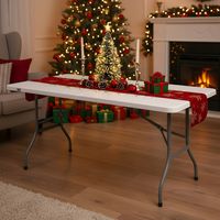 Table Pliante Exterieur 180 cm Rectangulaire Blanc