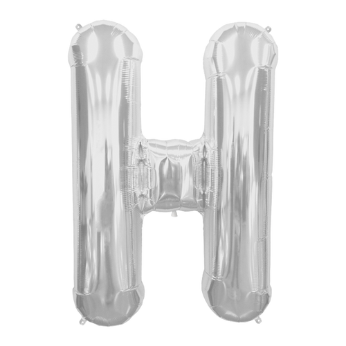 Ballon Lettre H Argent 90 cm