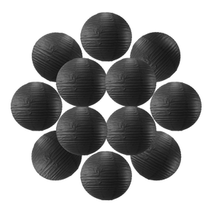 Lot de 12 Boules Japonaises Noires 50 cm
