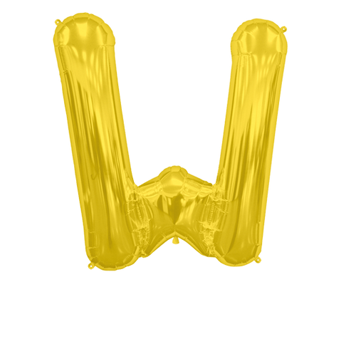 Ballon Lettre W Or 90 cm