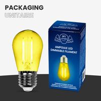 Lot de 10 Ampoules Guirlande Guinguette Led E27 jaune