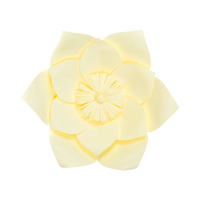 Fleur En Papier Clématite Jaune Pâle 30 cm