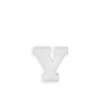 Lettre Y en Polystyrène 10cm