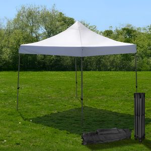 Tonnelle Pliante 3x3m imperméable 320g/m2 Blanche