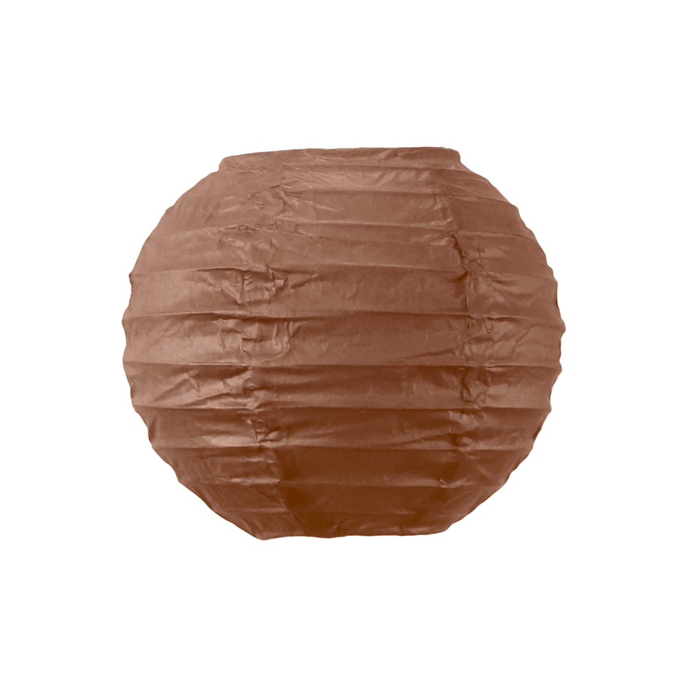 Boule papier 10cm Chocolat