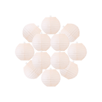 Lot de 12 Boules Japonaises Saumon 10 cm