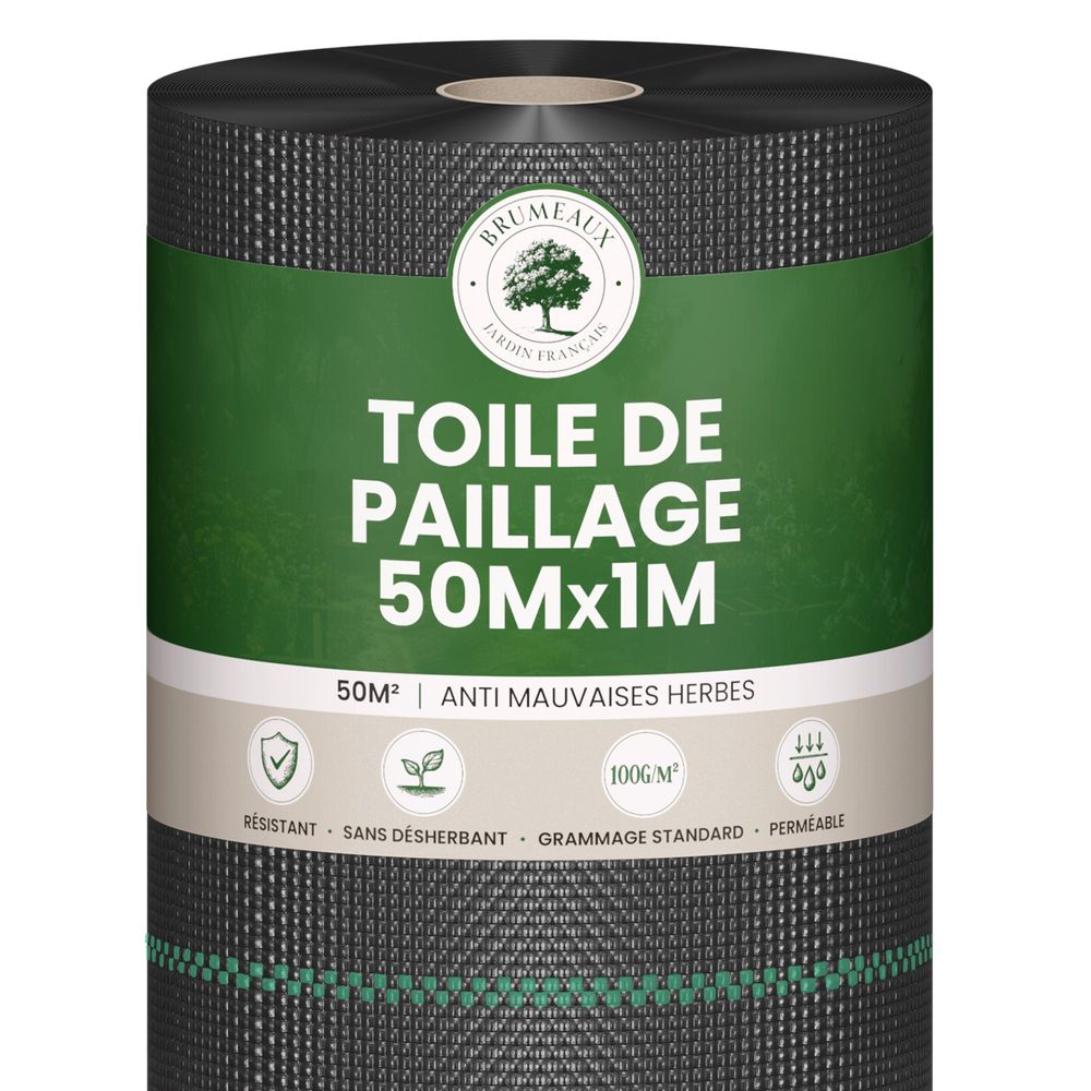 Toile de Paillage 1x50M 100g/m²