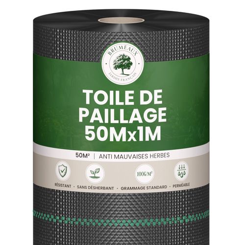 Toile de Paillage 1x50M 100g/m²
