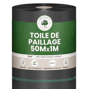 Toile de Paillage 1x50M 100g/m²