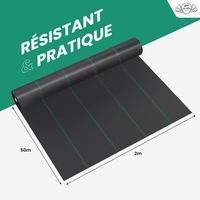 Toile de Paillage 2x50M 100g/m²