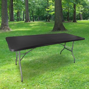 Table Pliante 180x74 cm Noire