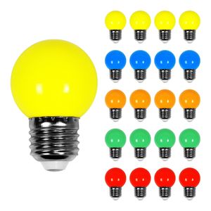 Lot de 20 Ampoules Guirlande Guinguette Led E27 Multicolores