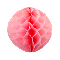 Boule chinoise alvéolée 30 cm Rose Pâle