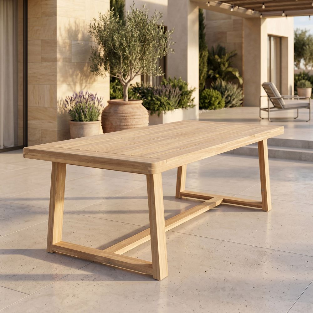 Table de Jardin Elise Bois Acacia Effet Teck - 8 Places
