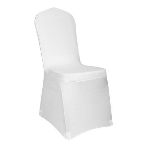Housse de Chaise Extensible 90 cm Blanc