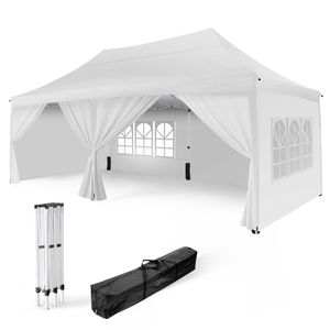 Tente Pliable 3x6m 160 g/m2 Blanche + 6 Parois 