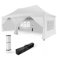 Tente Pliable 3x6m 160 g/m2 Blanche + 6 Parois 