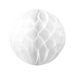 Boule chinoise alvéolée 30 cm Blanc